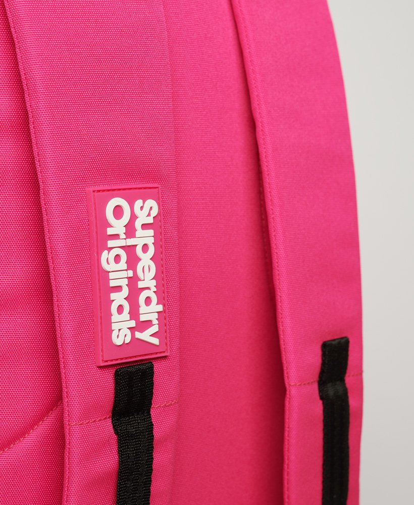 originele montana rugzak in fluorescerend roze.