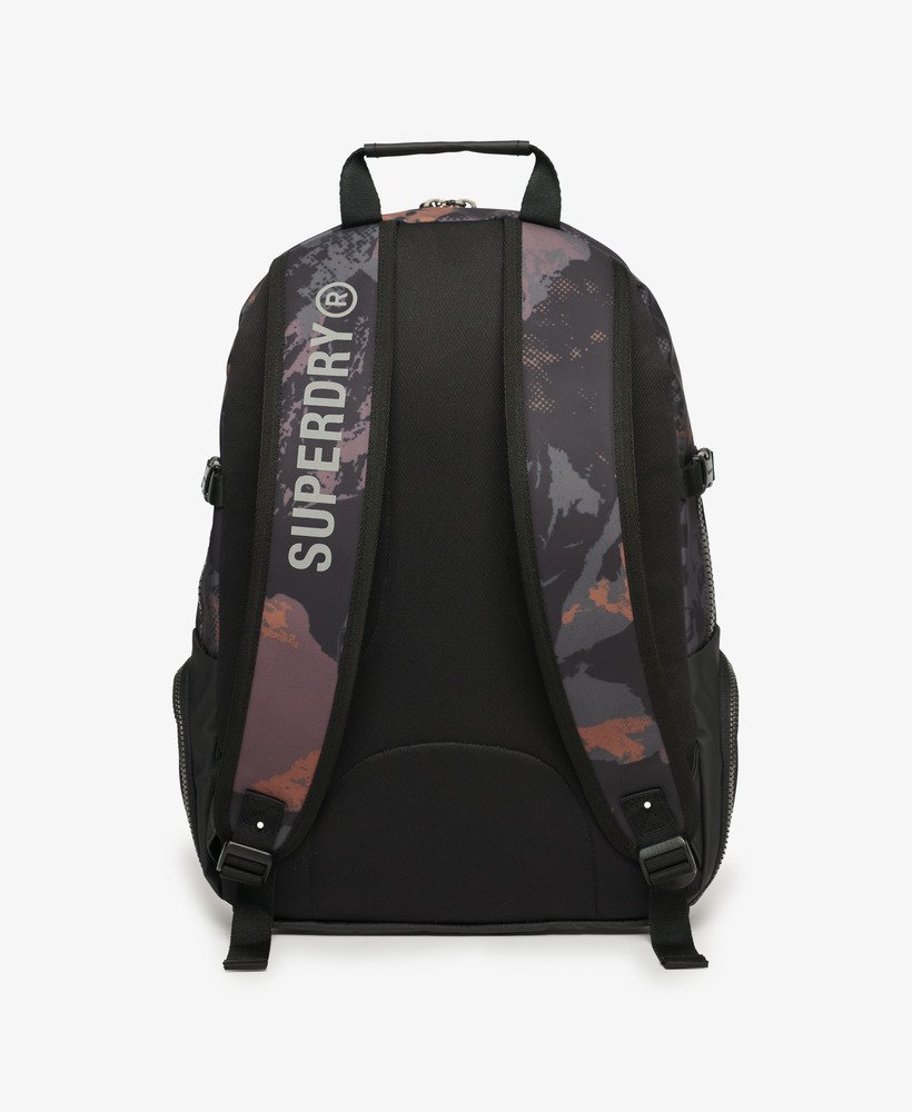 rugzak met geborduurd zeildoek in berggaascamouflage
