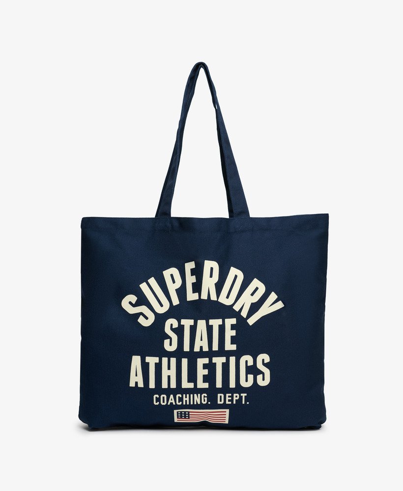superdry tote in richest navy