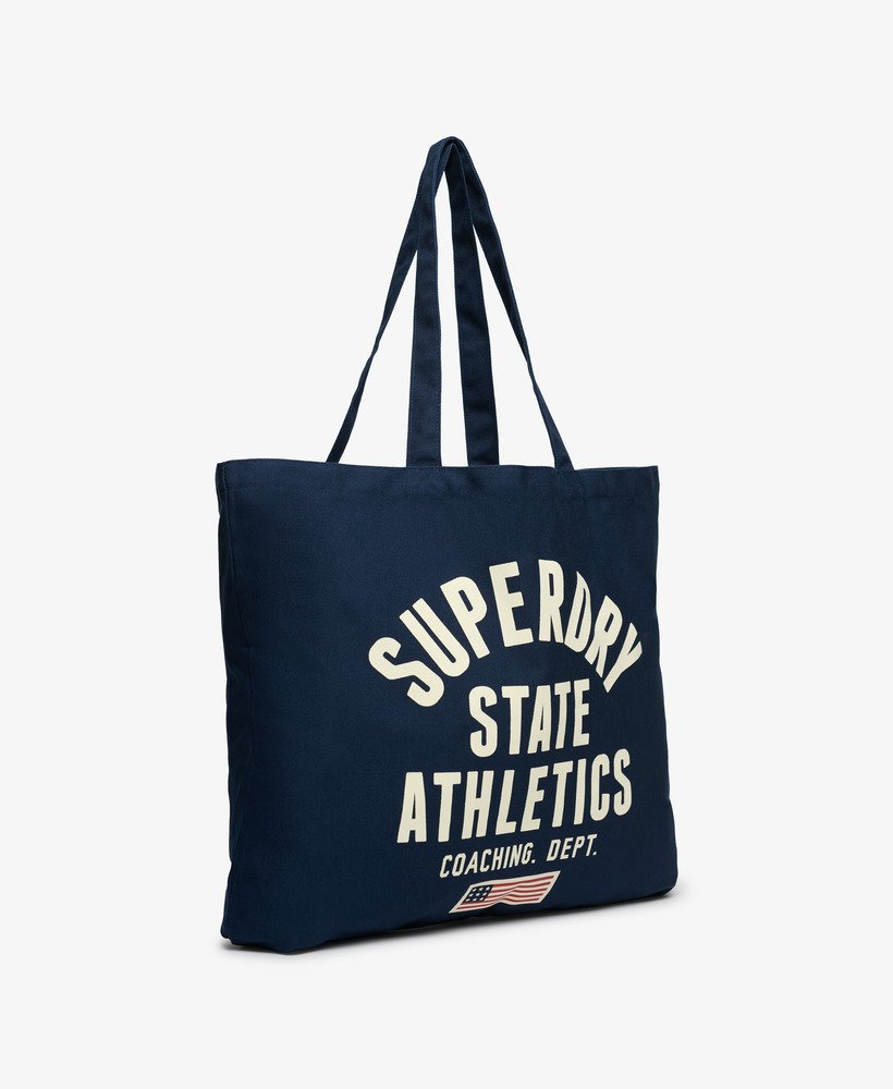 superdry tote in richest navy