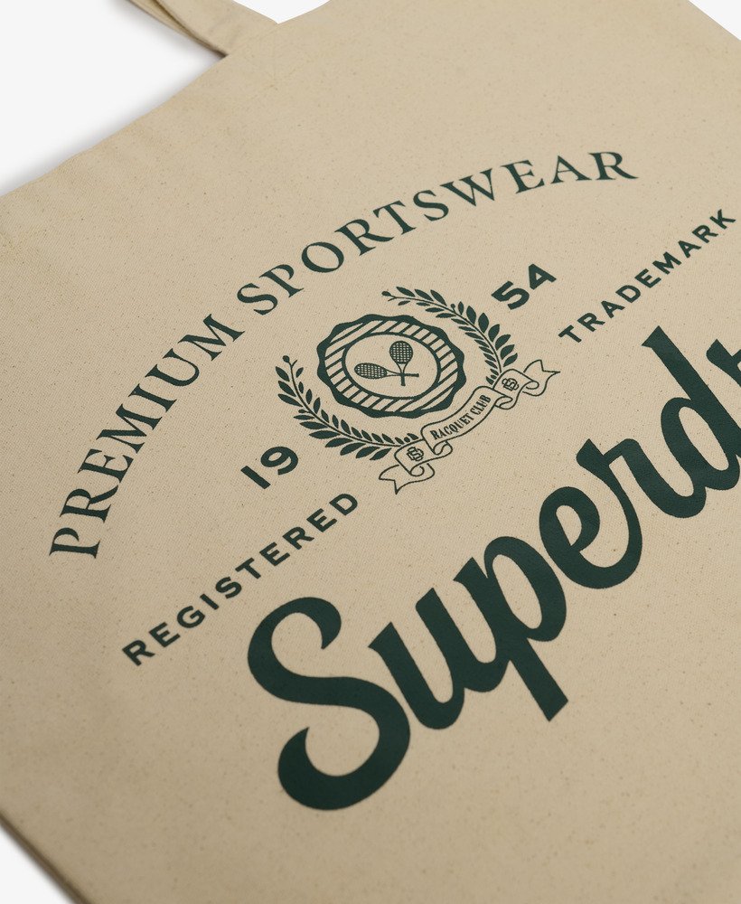 superdry tote in naturelbruinemaillegroen