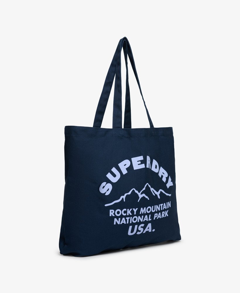 superdry tote in richest navyblue heron