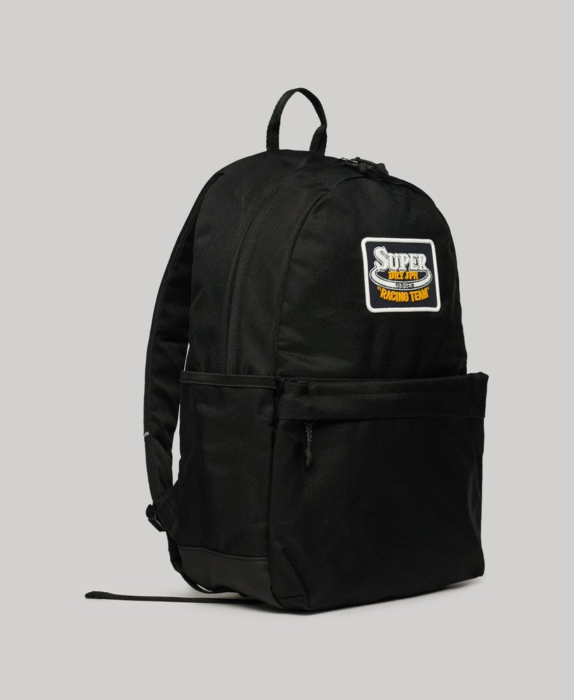 montana-rugzak met patches in het zwart