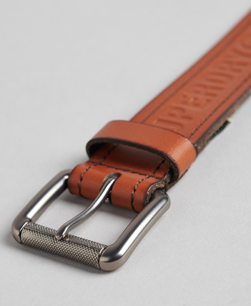 vintage merkriem in de kleur tan