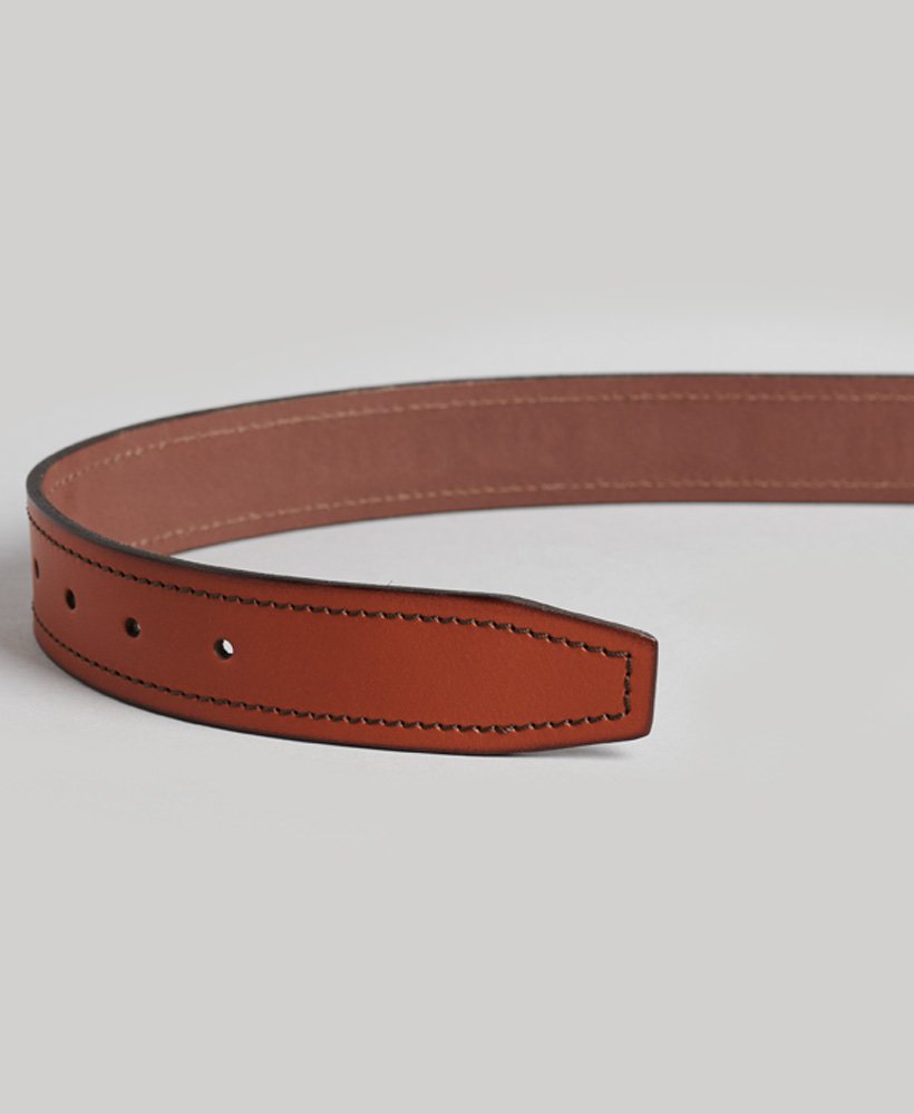 vintage merkriem in de kleur tan