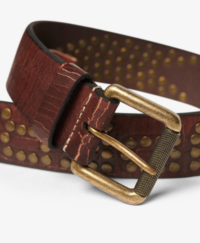 logo goods riem in bruin