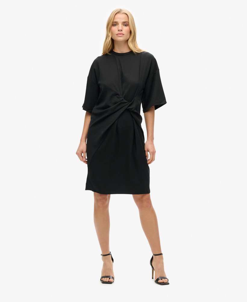 limited edition twist t-shirtjurk in zwart