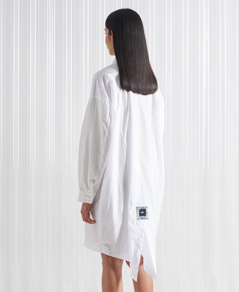 limited edition sdx origami shirt dress in optic
