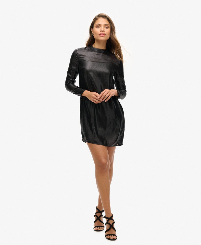 studios sparkle jurk in zwart