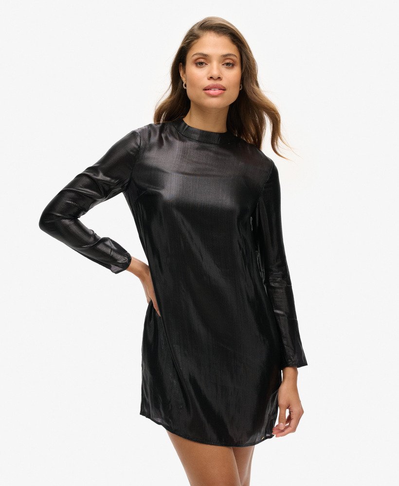 studios sparkle jurk in zwart