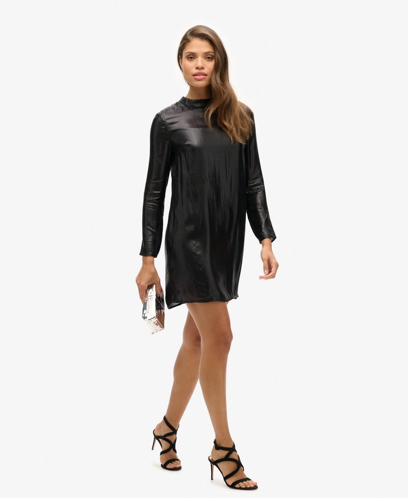studios sparkle jurk in zwart