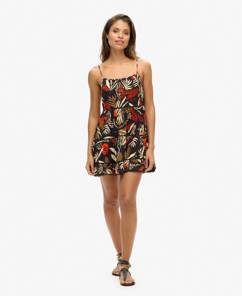 mini strandjurkje met camisole in de print i see you.