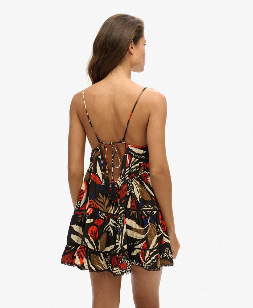 mini strandjurkje met camisole in de print i see you.