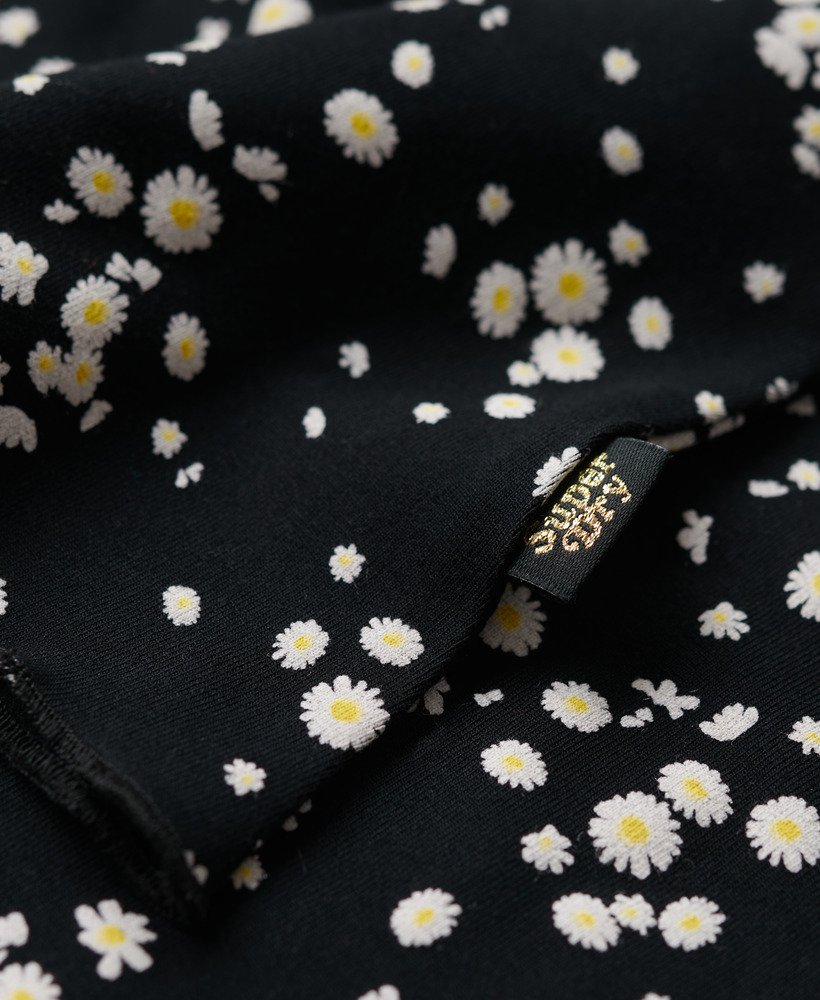 bedrukte cami-jersey minijurk in sasha daisy-print