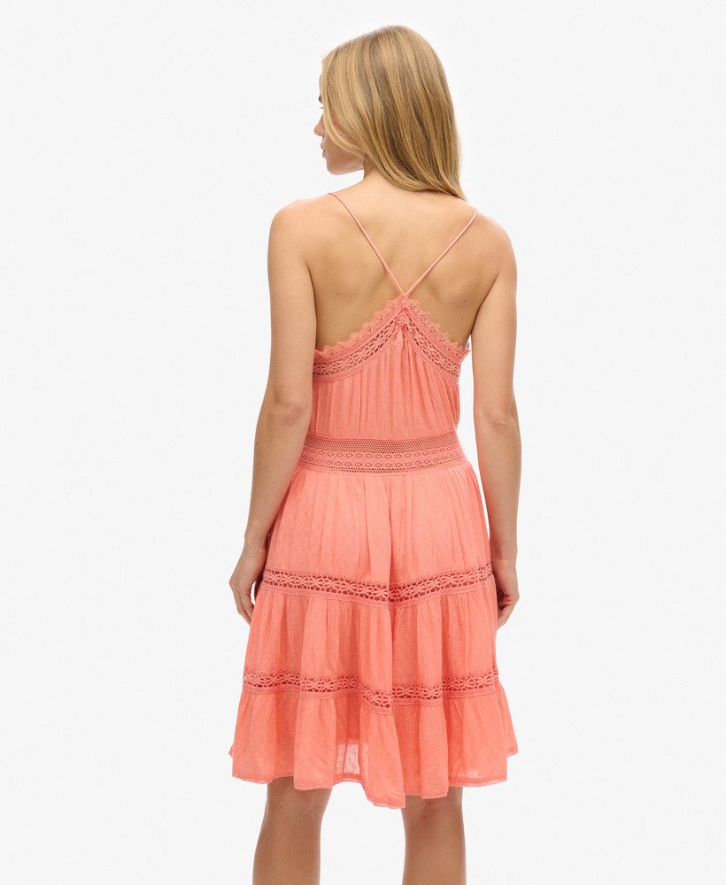 alana cami-jurk in fusion coral
