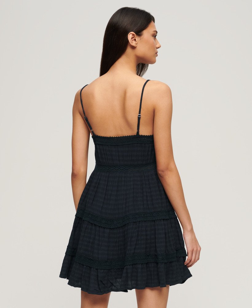 alana kanten cami-jurk in eclipse navy