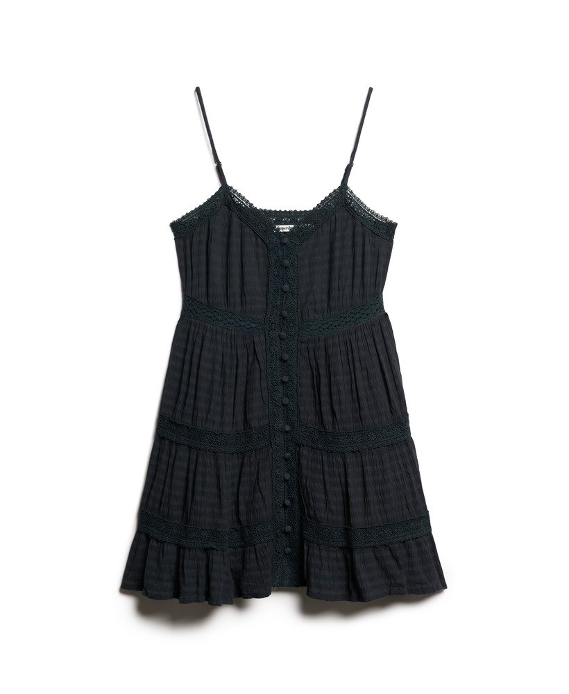 alana kanten cami-jurk in eclipse navy