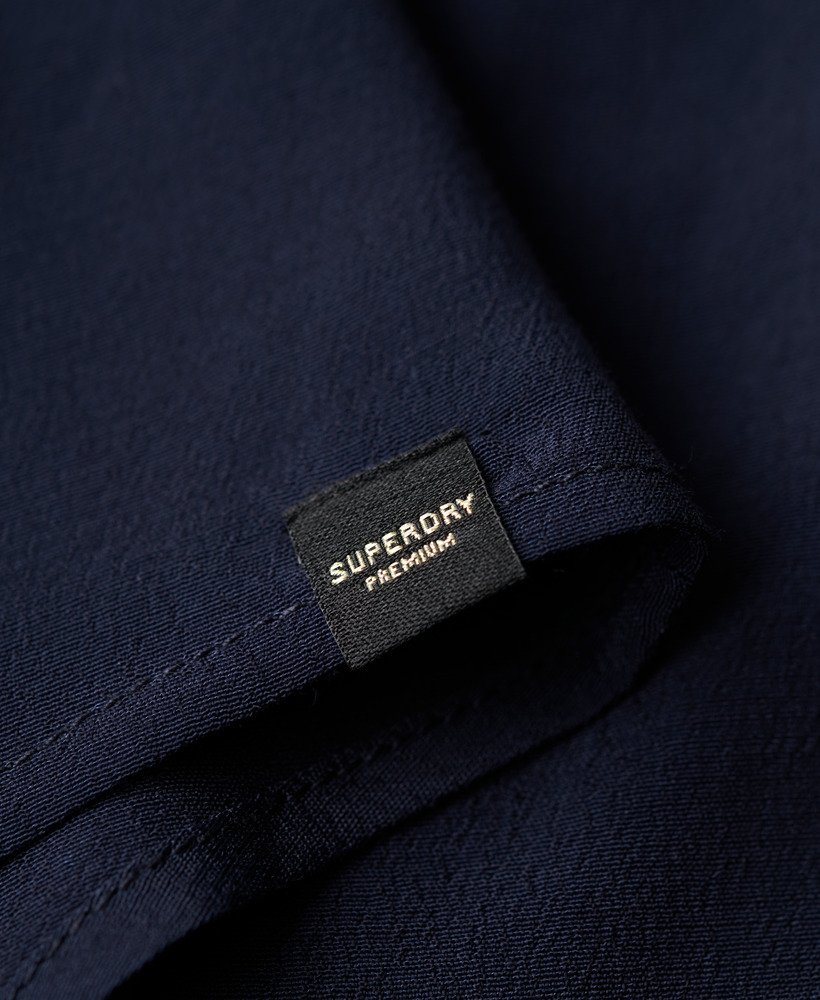 mouwloze jurk met volume in eclipse navy