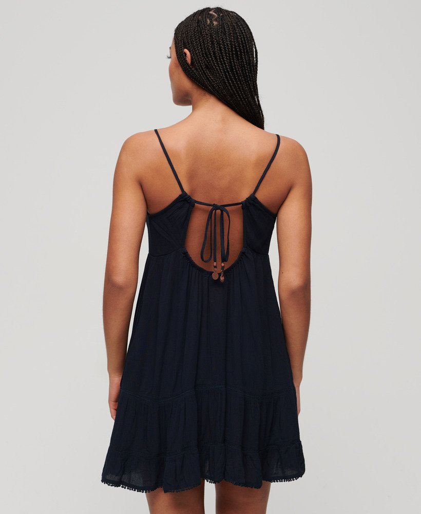 mini strandjurkje met camisole in de kleur eclipse navy