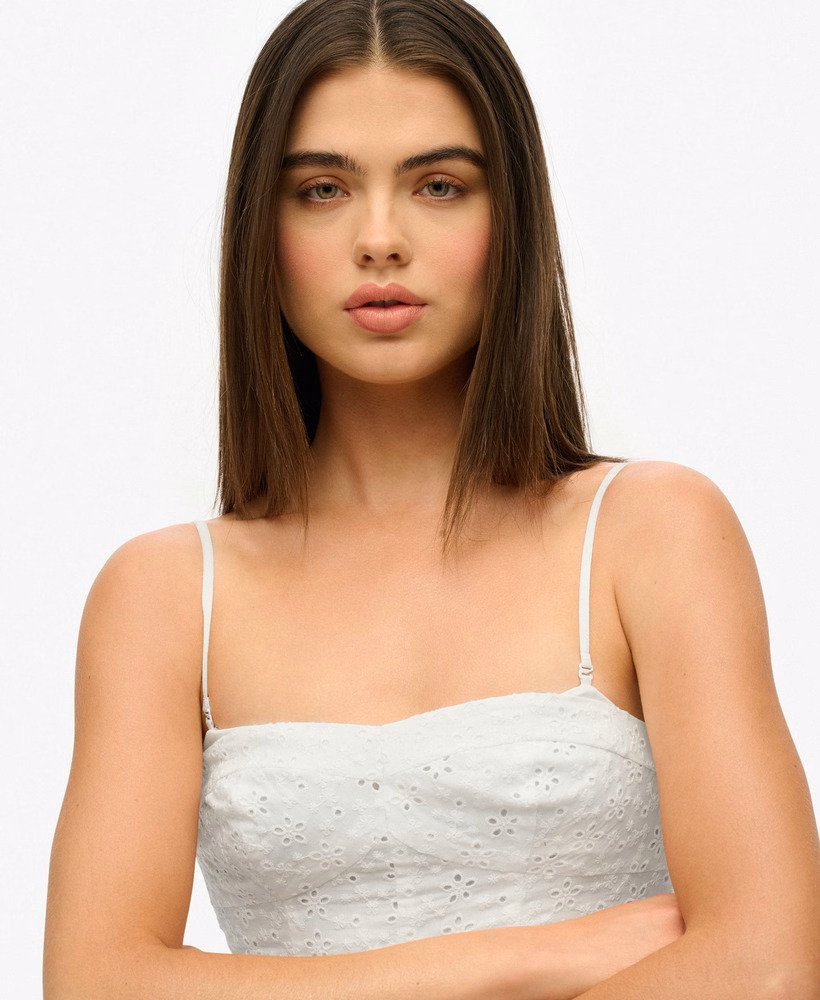 Geborduurde cami minijurk