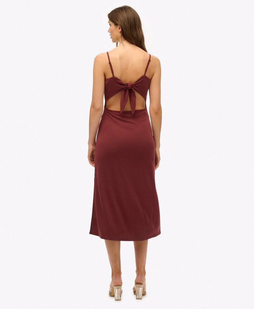 Jersey jurk met open rug