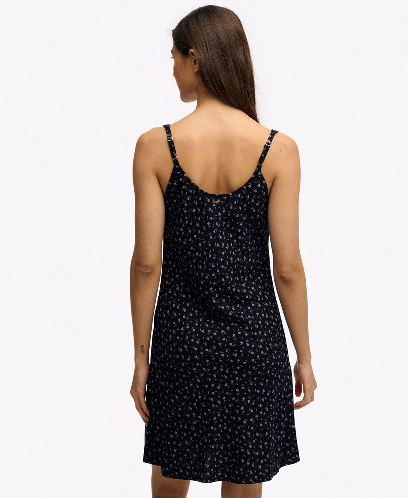 Bedrukte cami mini-jurk