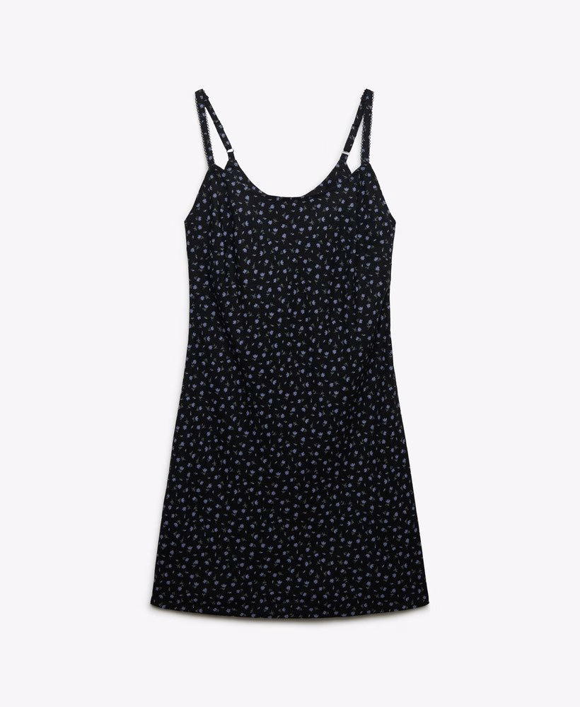 Bedrukte cami mini-jurk