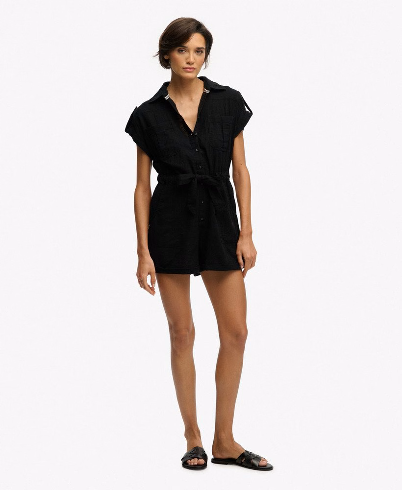 Playsuit met riem en handige functies