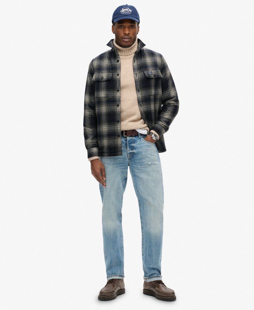wool miller overshirt in over ombre navy