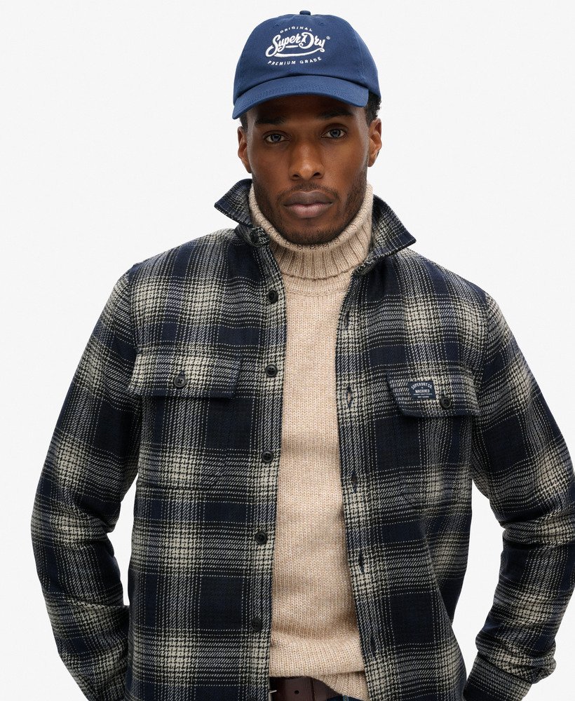 wool miller overshirt in over ombre navy