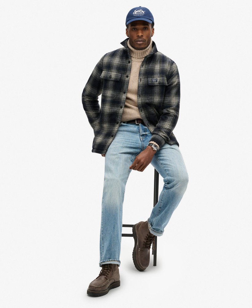 wool miller overshirt in over ombre navy