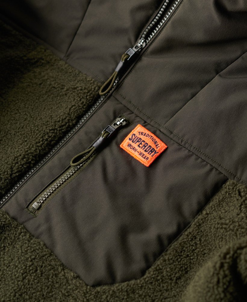 expedition borg hybrid met capuchon in olijfgroen overgebleven goederen