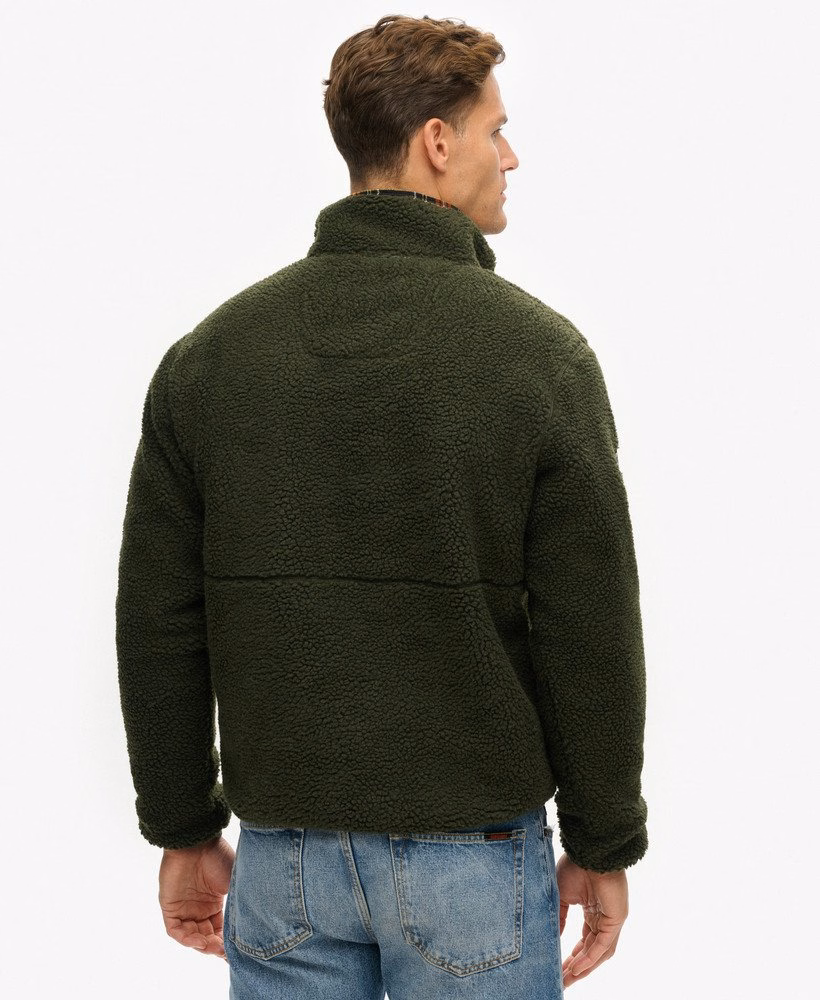Outdoor Sherpa fleece met halve rits