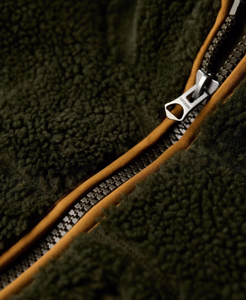 Outdoor Sherpa fleece met halve rits