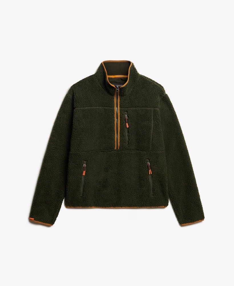 Outdoor Sherpa fleece met halve rits