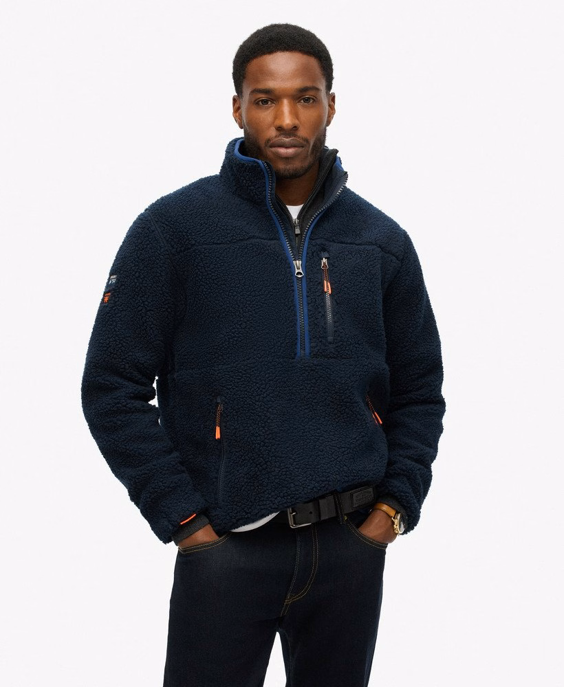 Outdoor Sherpa fleece met halve rits