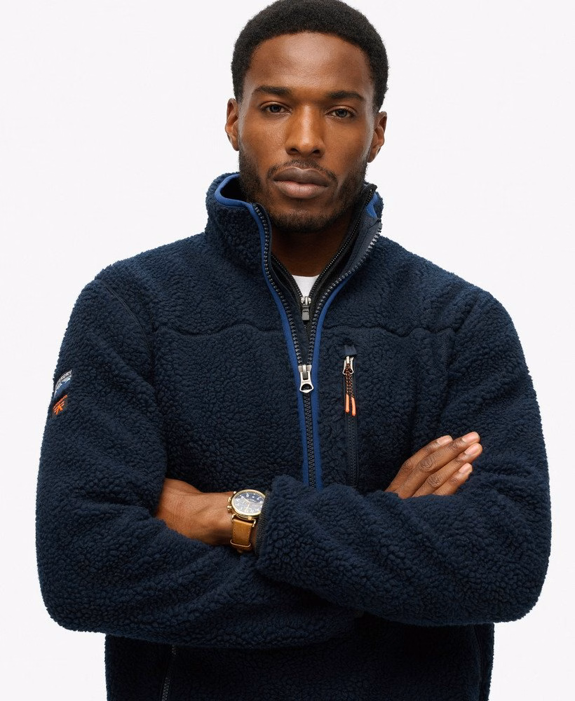 Outdoor Sherpa fleece met halve rits