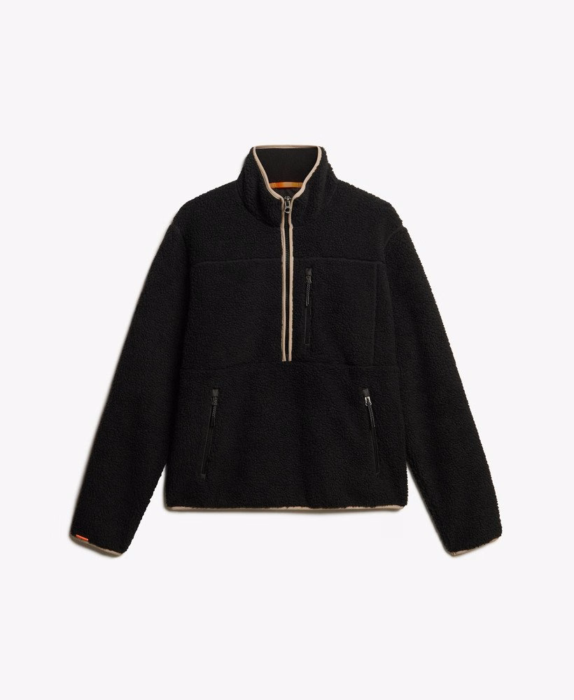 Outdoor Sherpa fleece met halve rits