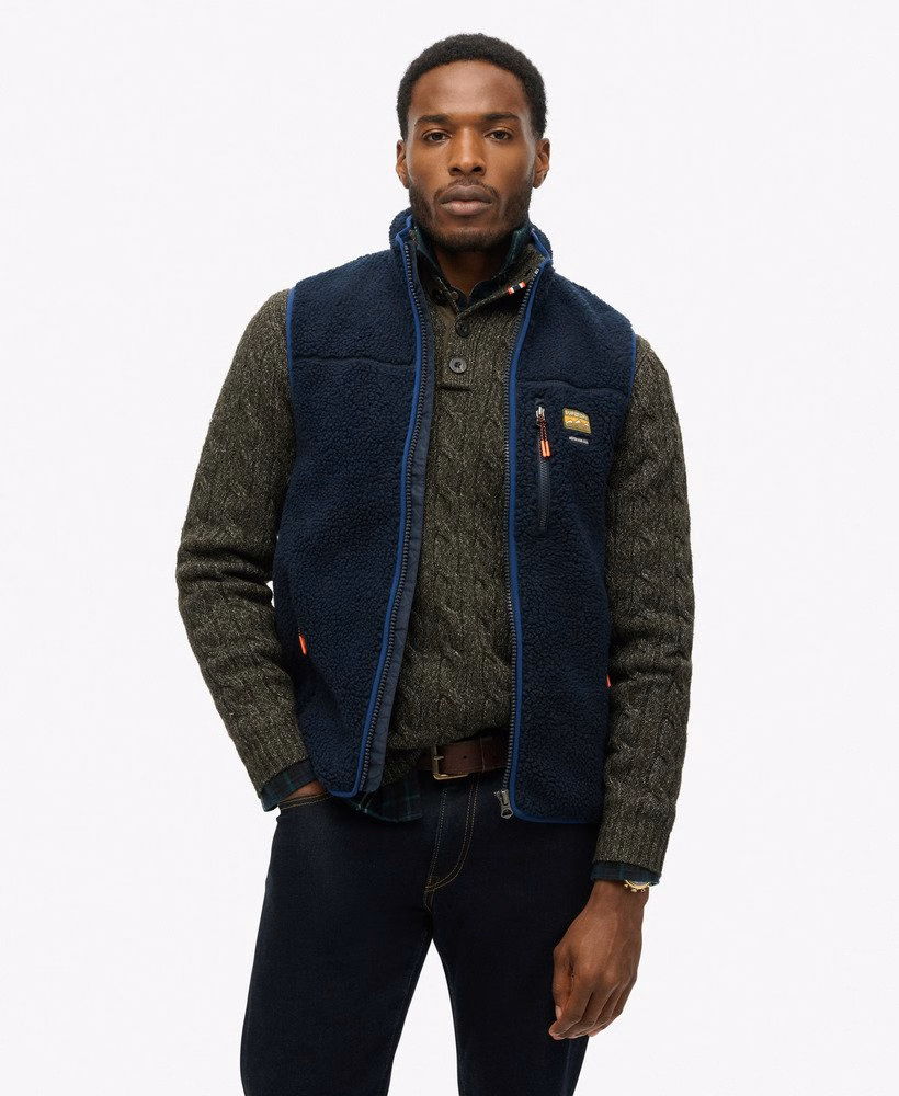 Outdoor fleece vest