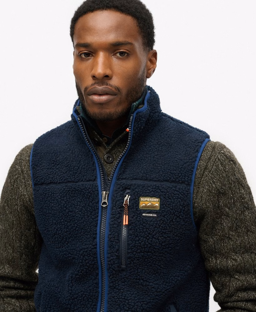 Outdoor fleece vest