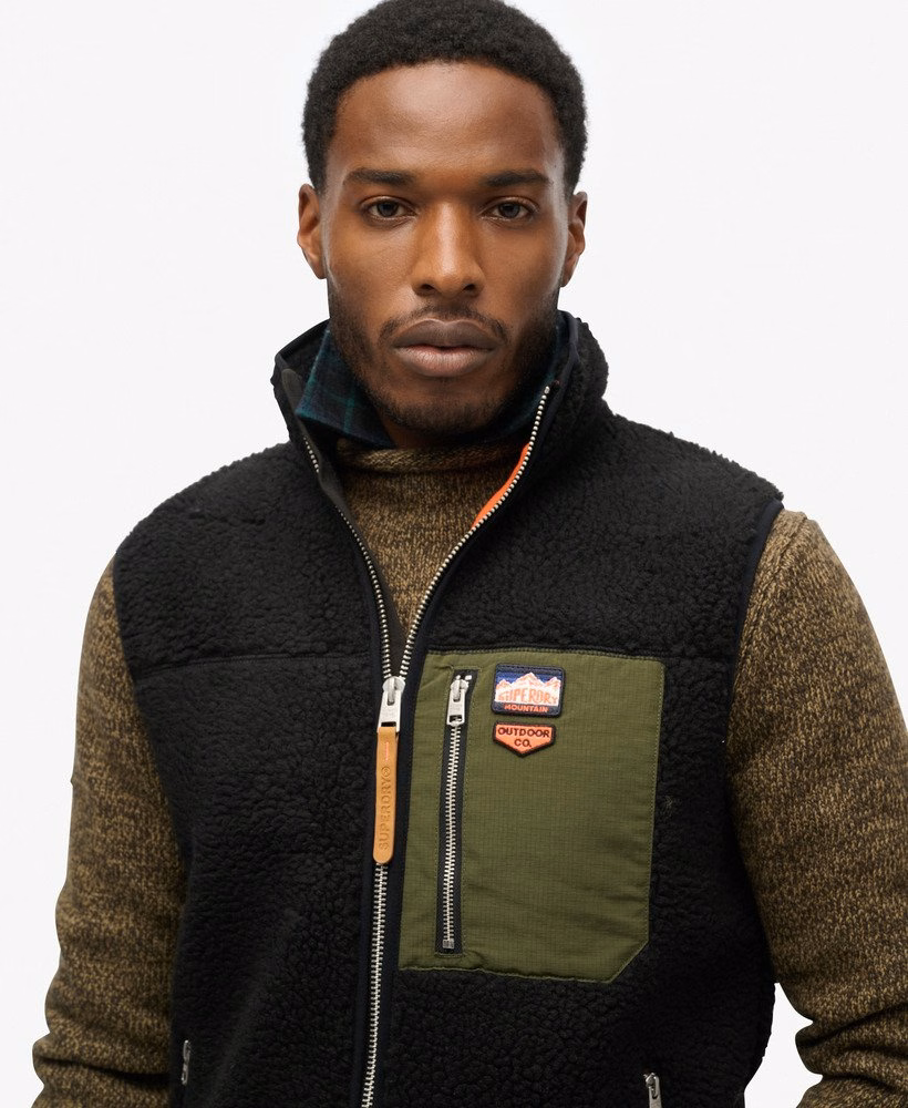 Vintage retro Borgfleece gilet
