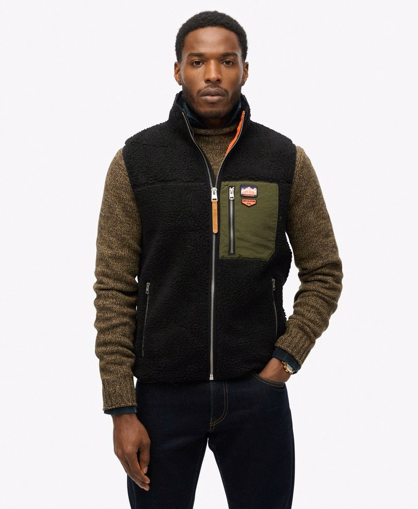 Vintage retro Borgfleece gilet