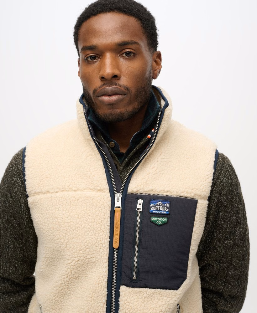 Vintage retro Borgfleece gilet