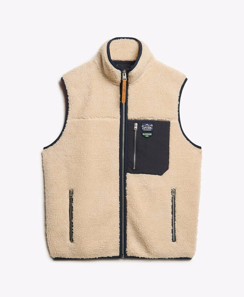 Vintage retro Borgfleece gilet