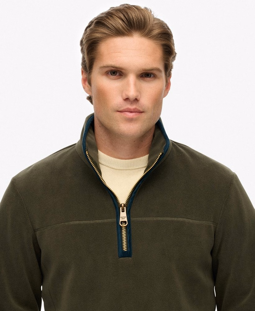 Landgoed fleece met halve rits