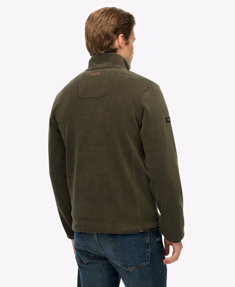 Landgoed fleece met halve rits