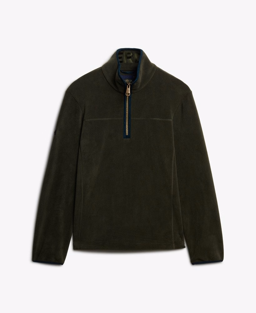 Landgoed fleece met halve rits