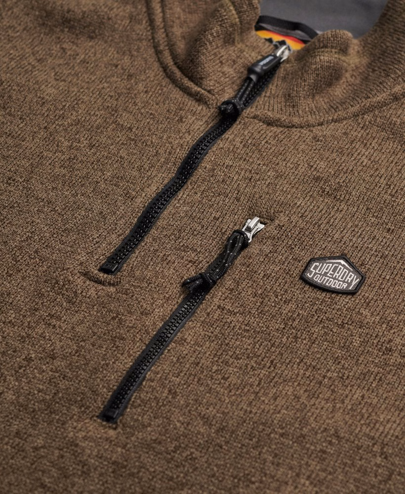 Storm Fleece Trui met Halve Rits