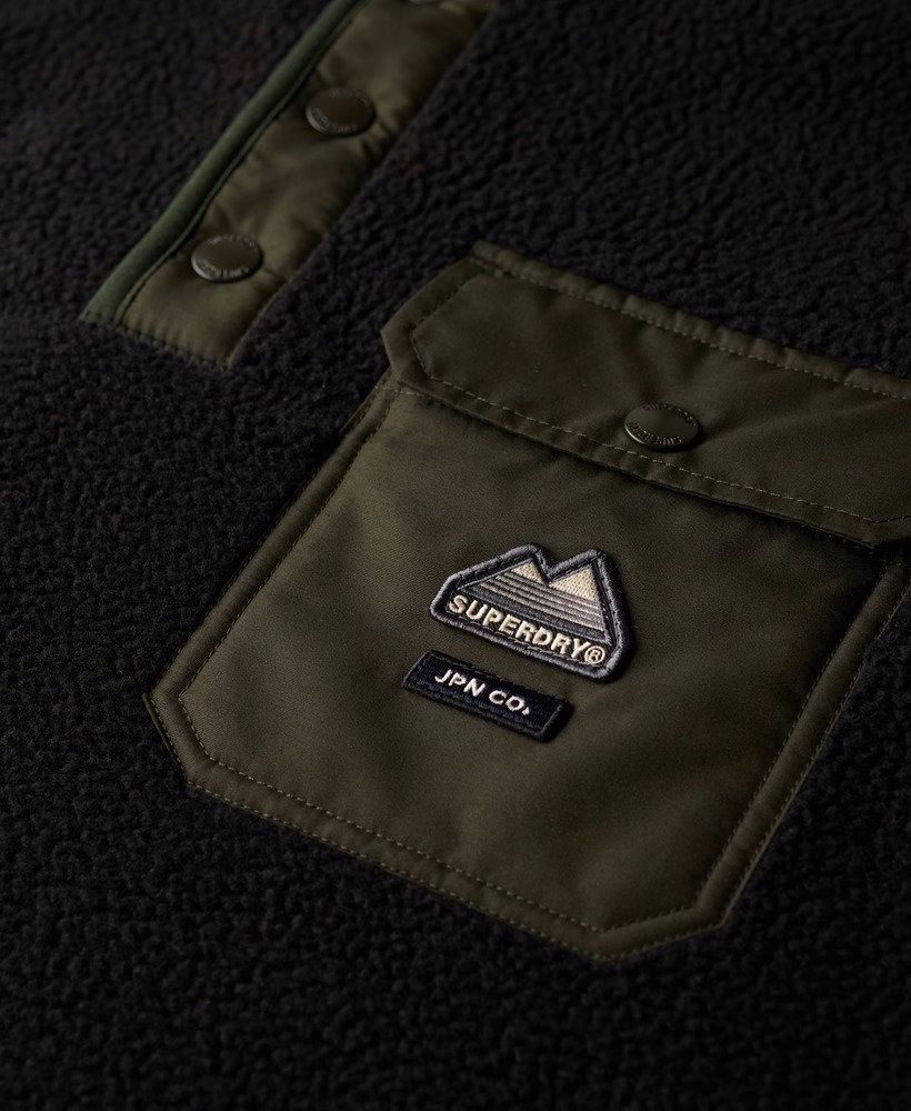 Fuji fleecevest met drukknoopsluiting