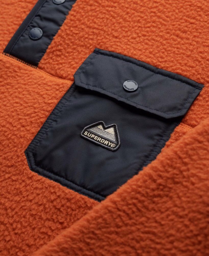 Fuji fleecevest met drukknoopsluiting
